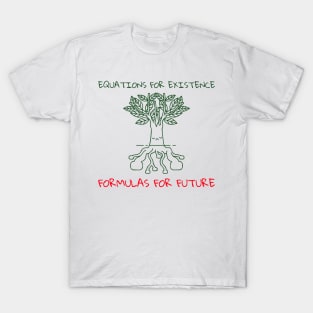EQUATIONS FOR EXISTENCE FORMULAS FUTURE T-Shirt